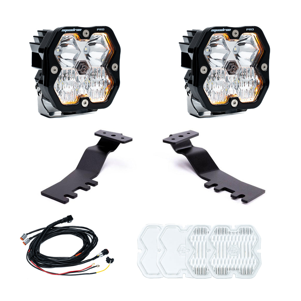 Squadron 2.0 Pro A-Pillar Light Kit - Driving Combo, Clear