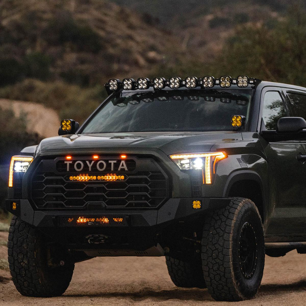 The 9XL Linkable for the Toyota Tundra 2022-on produces 28,458 raw lumens of forward projecting light.