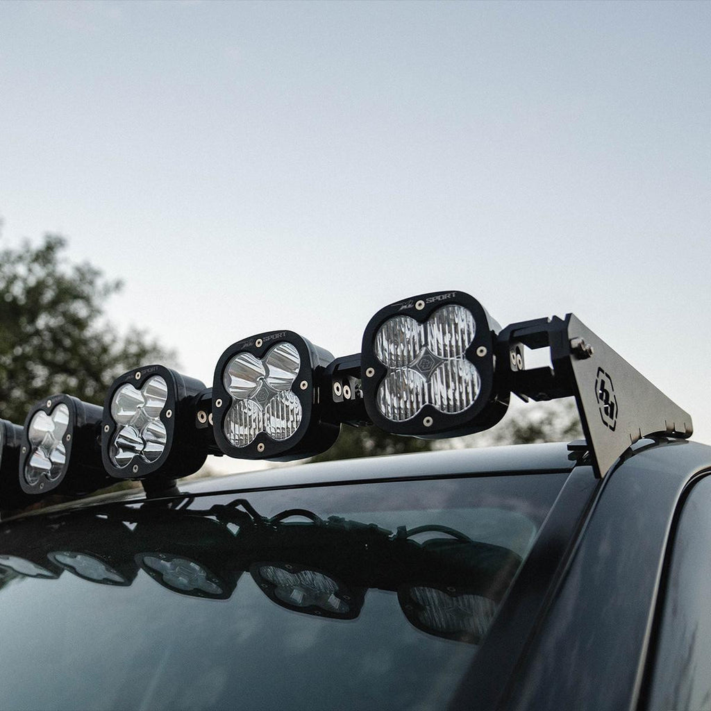 Closeup view of the 9XL Linkable mounted on the Toyota Tundra.