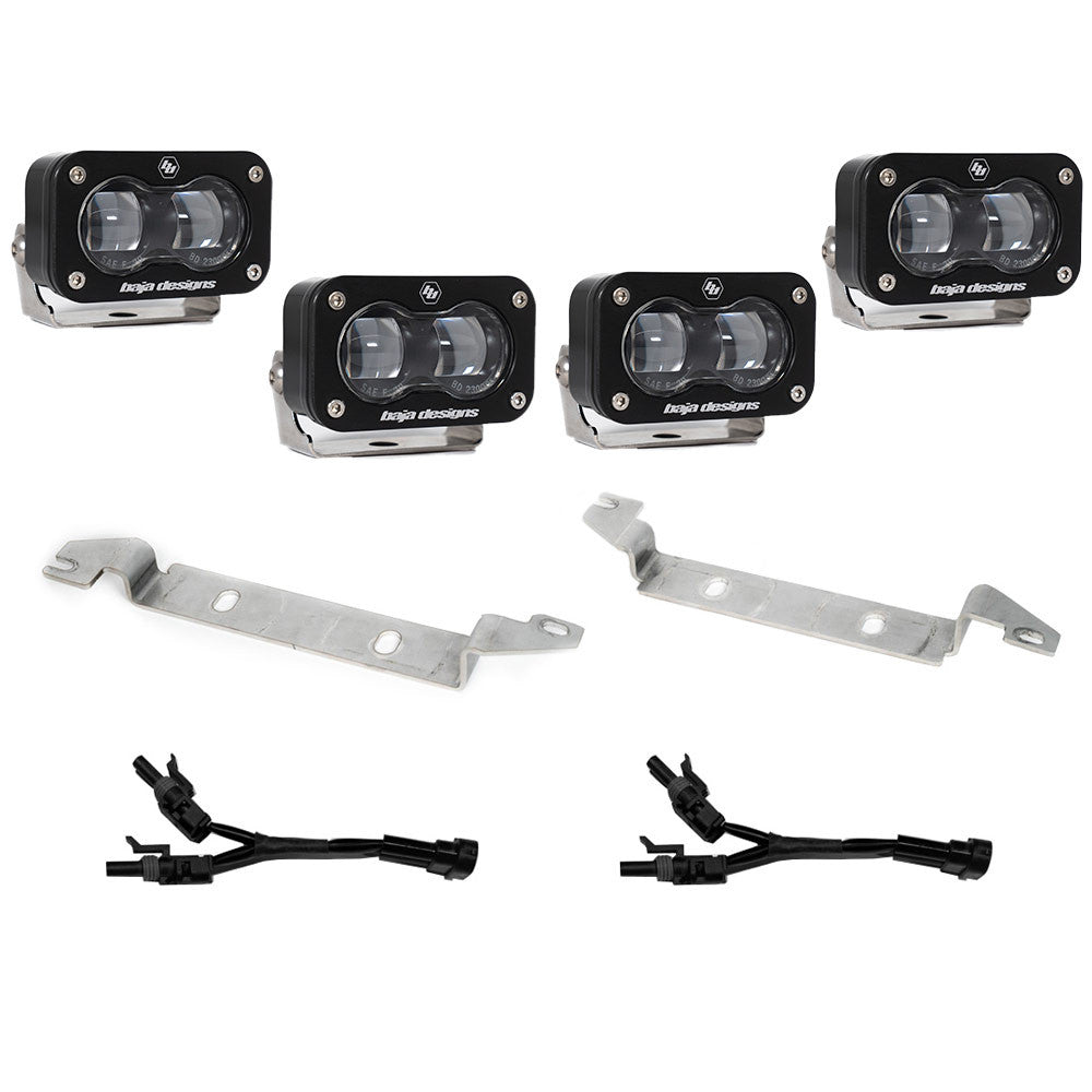 Toyota Tundra S2 SAE Fog Replacement LED Light Kit Clear | Baja Designs