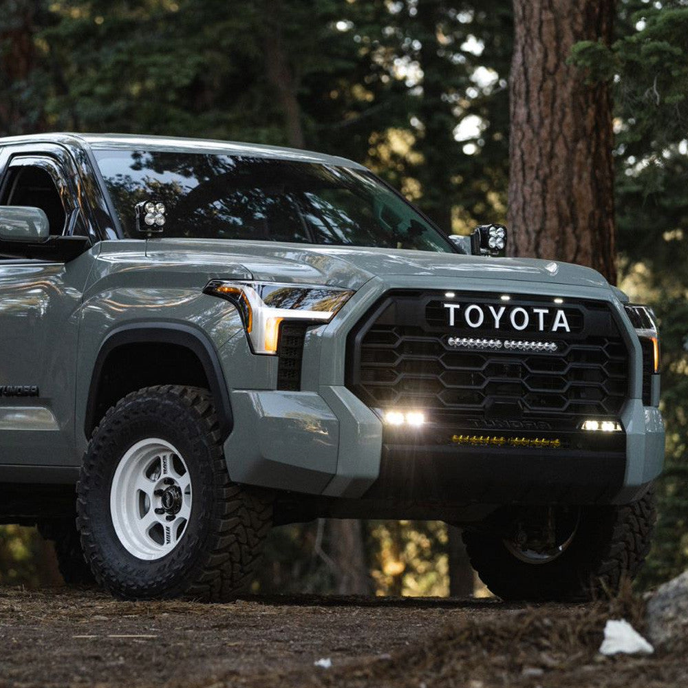 Up Close Toyota Tundra S2 SAE Fog Replacement LED Light Kit | Baja Designs