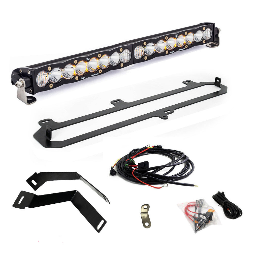 S8 20-inch grille light kit Clear- 2022 Toyota Tundra w/TRD Pro Grille Conversion; 2023 Toyota Sequoia TRD Pro