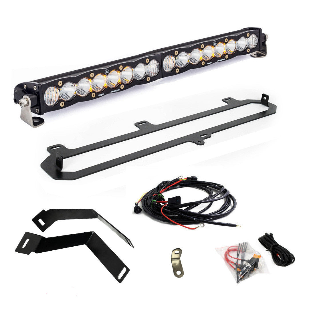 S8 20-inch grille light kit Clear- 2022 Toyota Tundra w/TRD Pro Grille Conversion; 2023 Toyota Sequoia TRD Pro