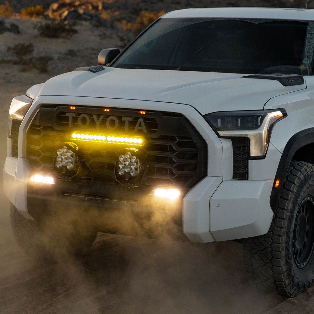 S8 20-inch Grille Light Kit Baja Amber - 2022-on Toyota Tundra TRD Pro