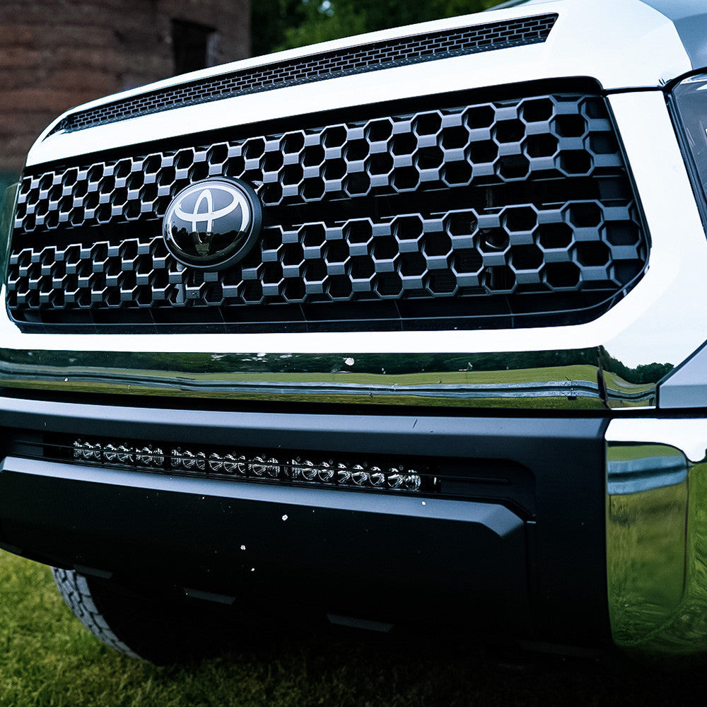 Up Close photo of S8 30-inch lower grille light bar kit for the Toyota Tundra 2014-2021
