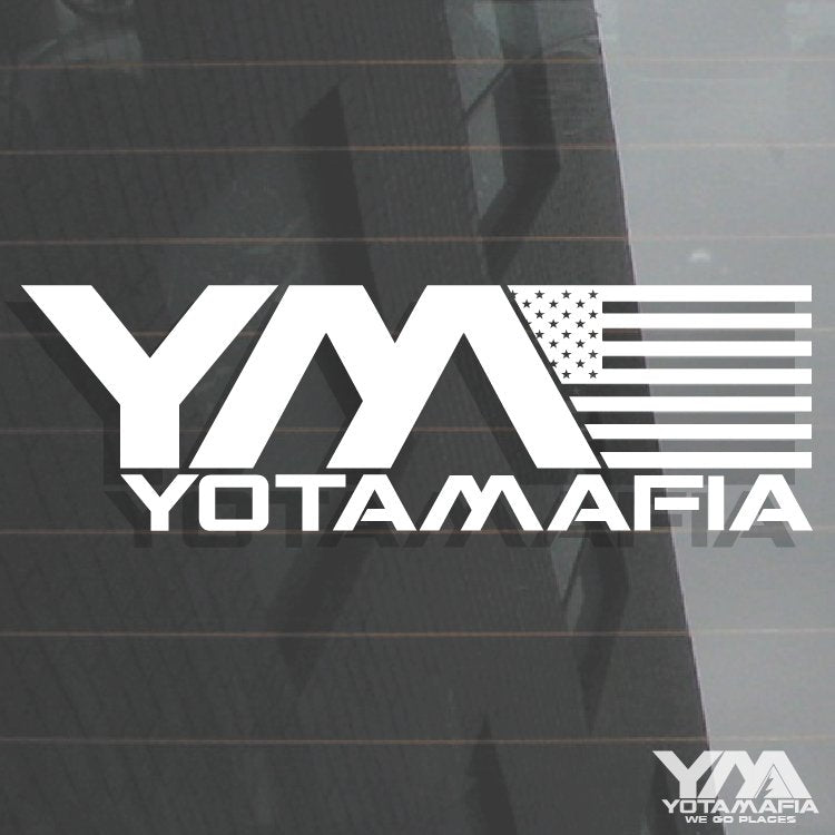 YM American Flag Decal