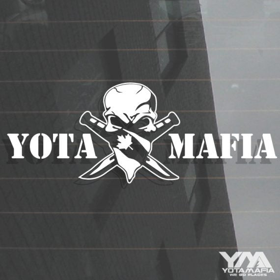 YM Canadian Skull Decal